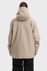 Women's Off White Multifunctional Waterproof Insulated Snow Jacket