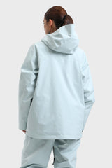 Women's Marble Pattern Multifunctional Waterproof Insulated Snow Jacket