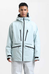 Men's Rose Multifunctional Waterproof Insulated Snow Jacket