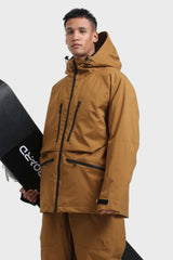 Men's Rose Multifunctional Waterproof Insulated Snow Jacket