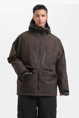 Men's Rose Multifunctional Waterproof Insulated Snow Jacket