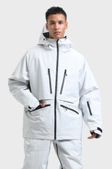 Men's Rose Multifunctional Waterproof Insulated Snow Jacket