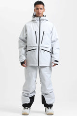 Men's Rose Multifunctional Waterproof Insulated Snow Jacket