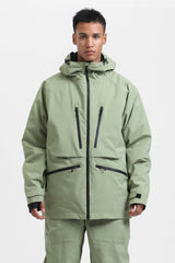 Men's Rose Multifunctional Waterproof Insulated Snow Jacket