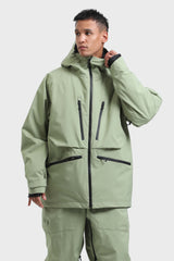 Men's Rose Multifunctional Waterproof Insulated Snow Jacket