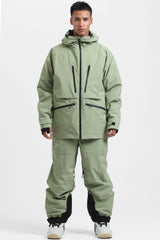 Men's Rose Multifunctional Waterproof Insulated Snow Jacket