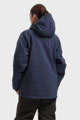 Women's Light Grey Multifunctional Waterproof Insulated Snow Jacket