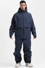 Men's Rose Multifunctional Waterproof Insulated Snow Jacket