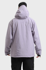 Men's Off White Multifunctional Waterproof Insulated Snow Jacket