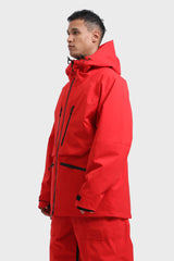 Men's Off White Multifunctional Waterproof Insulated Snow Jacket