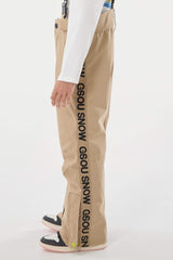 Kids’ Black Insulated Snow Pants with Suspenders