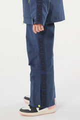 Kids’ Khaki Insulated Snow Pants with Suspenders