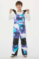 Boys’ Khaki Reflective Durable Workwear Snow Bibs