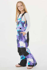 Girls’ Rose Reflective Durable Workwear Snow Bibs