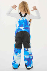 Girls’ Black Reflective Durable Workwear Snow Bibs