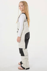 Girls’ Black Reflective Durable Workwear Snow Bibs