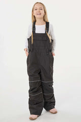 Girls’ Off White Reflective Durable Workwear Snow Bibs