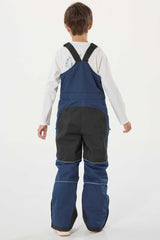 Boys’ Purple Tie-dye Reflective Durable Workwear Snow Bibs