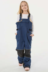 Girls’ Lavender Reflective Durable Workwear Snow Bibs