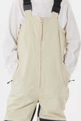 Boys’ Army Green Waterproof Reflective Durable Snow Bibs