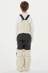Boys’ Sky Blue Waterproof Reflective Durable Snow Bibs