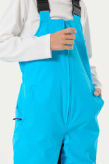 Boys’ Navy Blue Waterproof Reflective Durable Snow Bibs