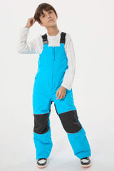 Boys’ Navy Blue Waterproof Reflective Durable Snow Bibs