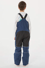 Boys’ Navy Blue Waterproof Reflective Durable Snow Bibs