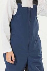 Boys’ Off White Waterproof Reflective Durable Snow Bibs