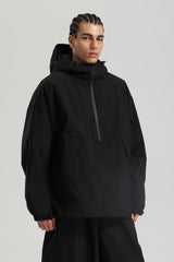 Men's Caramel Minimalist Half-Zip Waterproof Insulated Snow Anorak