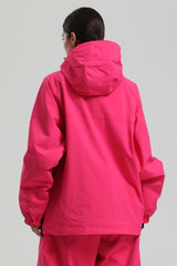 Women's Rose Minimalist Half-Zip Waterproof Insulated Snow Anorak