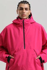 Men's Rose Minimalist Half-Zip Waterproof Insulated Snow Anorak