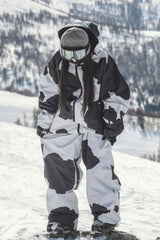 Women's Black Dual-Vent Minimalist Waterproof Insulated Snow Jacket