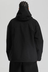 Men's Black Multi-Pocket Dual-Vent Waterproof Insulated Snow Jacket