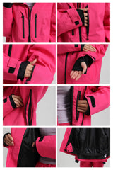 Women's Rose Multi-Pocket Dual-Vent Waterproof Insulated Snow Jacket