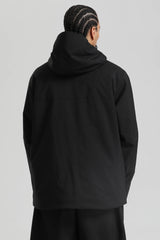 Men's Black Face Vent Asym-Zip Waterproof Insulated Snow Jacket