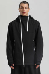 Men's Off White Face Vent Asym-Zip Waterproof Insulated Snow Jacket