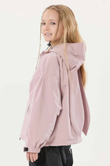 Girl's Lavender Detachable Ear Hood Waterproof Insulated Snow Jacket