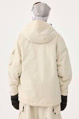 Women's Coffee Techwear Half-Zip Insulated Snow Anorak