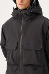 Men's Off White Techwear Half-Zip Insulated Snow Anorak