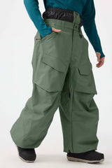 Men's Rose Baggy Utility Wear-resistant Snow Pants