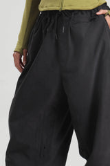 Women's Khaki Baggy Soft Brushed Retro Snow Pants