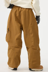 Women's Denim Baggy Oxford Wear-resistant Snow Pants