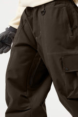 Women's Denim Baggy Oxford Wear-resistant Snow Pants