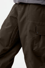 Men's Black Baggy Oxford Wear-resistant Snow Pants