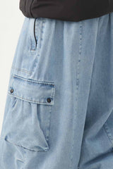 Men's Black Baggy Oxford Wear-resistant Snow Pants