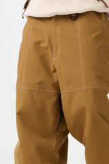 Men's Dark Brown Baggy Oxford Workwear Snow Pants