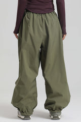 Women's Rainbow Lightweight Breathable Baggy Snow Pants