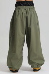 Men's Ice Blue Lightweight Breathable Baggy Snow Pants