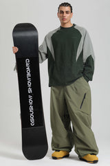 Men's Off White Lightweight Breathable Baggy Snow Pant